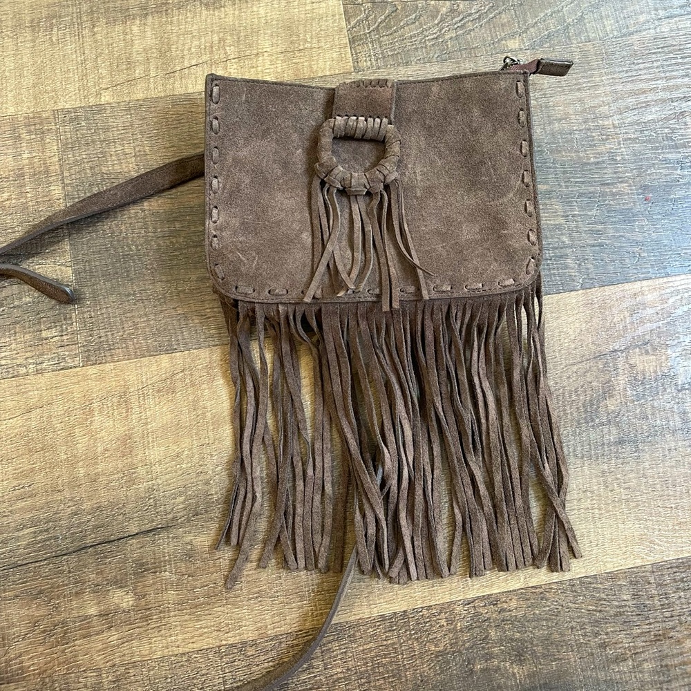 Massimo Dutti Fringe Crossbody Bag